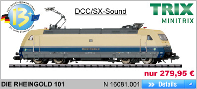 ガチ研究DCC Sound MINITRIX 16081.001 DB BR101 ラインゴルト塗装 外国車輌
